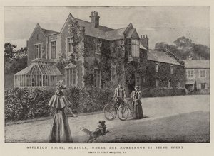 Appleton House, Norfolk, kde se tráví líbánky od Percy Macquoid