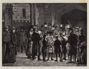 Zpívání koled na Štědrý den v paláci Hampton Court