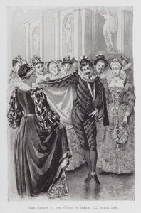 Tanec: The Pavane u dvora Jindřicha III., kolem roku 1580 (litho) od Percy Macquoid