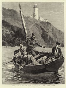 Prázdninová sezóna, rybaření u Light House Start od Percy Macquoid