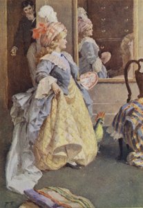 Ilustrace pro malé ženy Louisa M Alcott (barevné lito) od Percy Tarrant