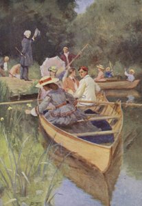 Ilustrace pro malé ženy Louisa M Alcott (barevné lito) od Percy Tarrant