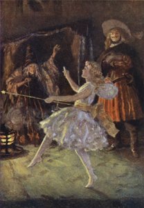 Ilustrace pro malé ženy Louisa M Alcott (barevné lito) od Percy Tarrant