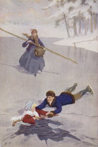 Ilustrace pro malé ženy Louisa M Alcott (barevné lito) od Percy Tarrant