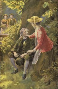Ilustrace pro Silase Marnera od George Eliota (barevné lito) od Percy Tarrant