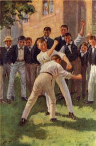 Tom jde dovnitř a zasáhne dvě těžké rány tělem (barevné lito) od Percy Tarrant