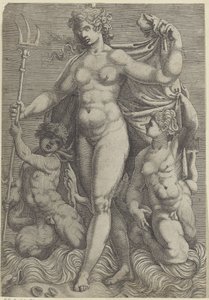 Thetis se dvěma tritony Neptun a Thetis s mořskými bohy a mořskými koňmi (název série)