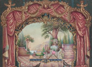 Kulisa pro Vaudeville Stage, c. 1938.