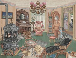 Venkovský obývací pokoj, 1900, 19351942.