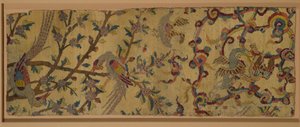 Fragment andělského koberce (vlna a vlas hedvábí) od Persian School