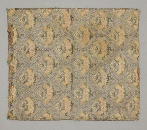 Fragment, květinové ogivální opakování od Persian School