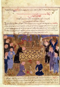 Čingischánův pohřeb, kolem roku 1430 od Persian School