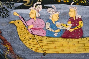 Lovecká scéna (neprůhledné wc na papíře) (detail 272918) od Persian School