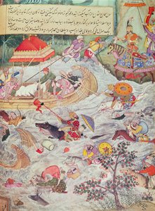 Ilustrace z Historie potomků Timura od Persian School