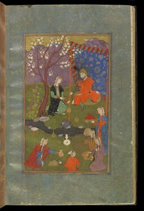 Jamshid v Khurshid, kolem 1600 od Persian School