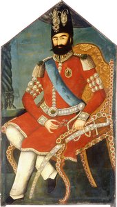 Portrét Muhammada Shaha, c. 1850 od Persian School