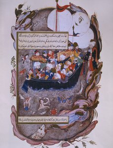 Rumi zachraňující loď během bouře, konec 16. století od Persian School