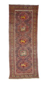 Koberec galerie Senneh, Západní Persie, 1837 od Persian School