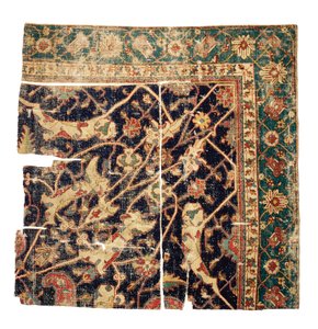 Fragment koberce s medailonem Tabriz, Severozápadní Persie, polovina 16. století od Persian School
