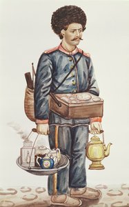 Obchodník s čajem na cestách (wc na papíře) od Persian School