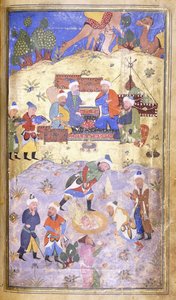 Yusuf Being Rescue from the Pit, c.1492-3 od Persian School