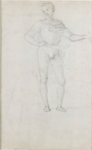 Studie pro postavu v klanění tří králů, c1470-1520