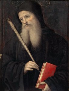 Svatý Benedikt Predella ze San Pietro Polyptych, c. 1497.