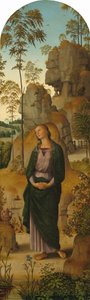 Ukřižování s Pannou Marií, svatým Janem, svatým Jeronýmem a svatou Marií Magdalenou..., c. 14821485