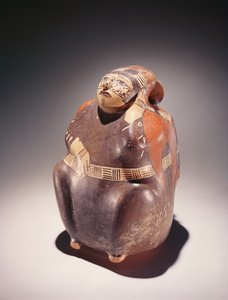 Keramický sběrač kakaa, kultura Nazca (hliněné nádobí) od Peruvian School