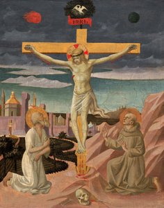 Ukřižování se svatým Jeronýmem a svatým Františkem, c. 14451450. od Pesello Peselli