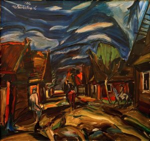 Dorf Jasky, Rusko od Peter August Böckstiegel