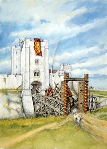 Starý Sarum, 1140, c1990-2010 od Peter Dunn
