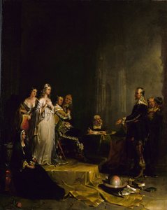 Columbus před královnou, 1841.