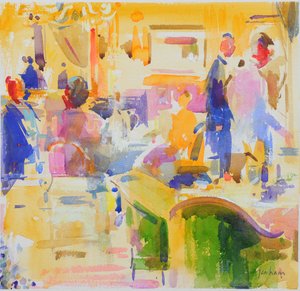 Snídaně v The Carlyle, New York od Peter Graham (Contemporary)