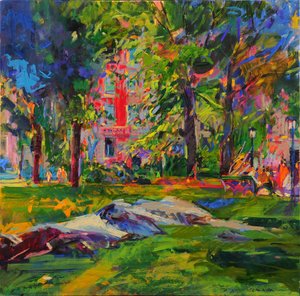 Cedar Hill, Central Park od Peter Graham (Contemporary)