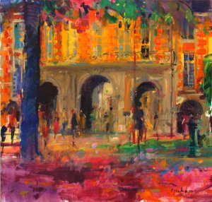 Královský pavilon, Place des Vosges od Peter Graham (Contemporary)