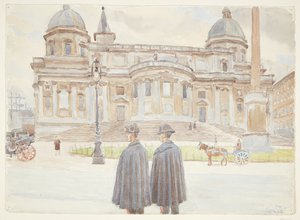 Dva Carabinieri před Santa Maria Maggiore od Peter Hansen
