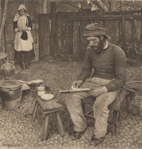 Rybář doma od Peter Henry Emerson