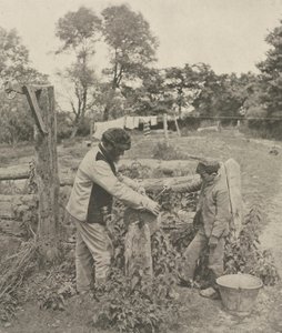 At the Grindstone--A Suffolk Farmyard, 1888. od Peter Henry Emerson