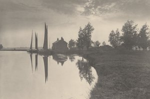 Cantley: Vlčice čekající na příliv a odliv, 1886 (foto) od Peter Henry Emerson