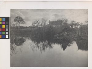 Quanting The Gladdon (platinový tisk na originální paspartě) od Peter Henry Emerson