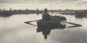 Veslování domů na lodi Schoof-Stuff,1886 (foto) od Peter Henry Emerson