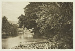 Rowsley Bridge na řece Derwent od Peter Henry Emerson