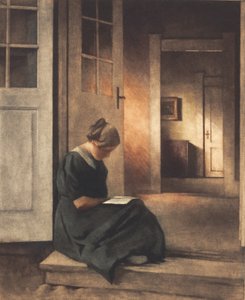 Ve dveřích zahrady od Peter Vilhelm Ilsted
