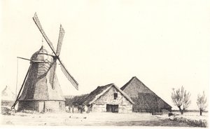 Mlýn a cihelna od Peter Vilhelm Ilsted