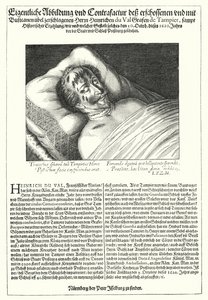 Tělo Henri du Val, hrabě de Dampierre od Peter Isselburg