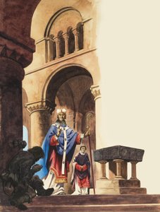 Scéna v normanské katedrále od Peter Jackson