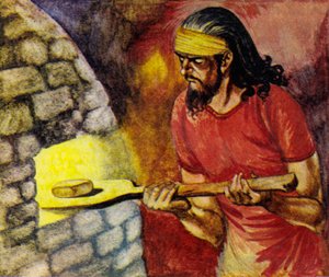 Dopis a obálka se vloží do trouby, aby se upekly natvrdo. od Peter Jackson