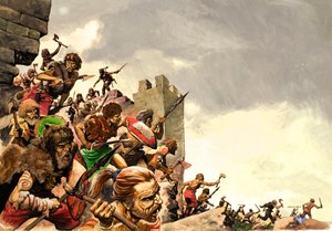 Obrázkoví válečníci napadají Británii od Peter Jackson