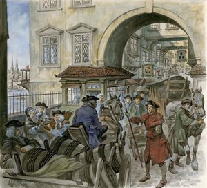 Provoz na Old London Bridge od Peter Jackson